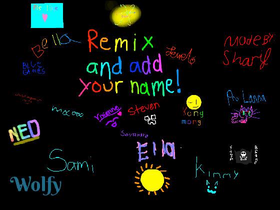 add your name (screensaver) 1 1 1 1
