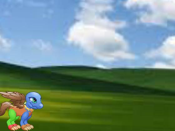 fly a dragon in a grassland!