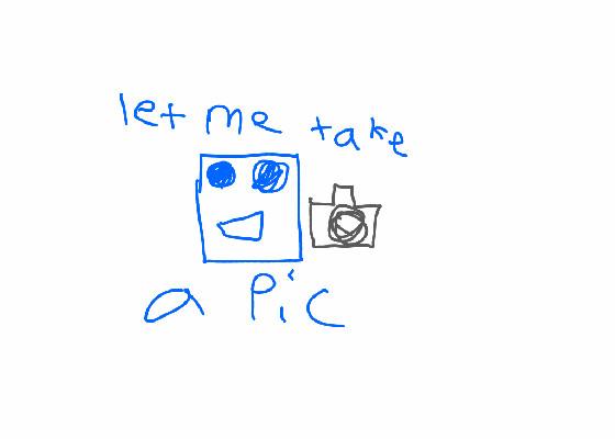 cube taking a picture!