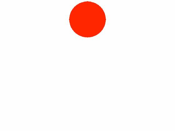 A ball going up and down