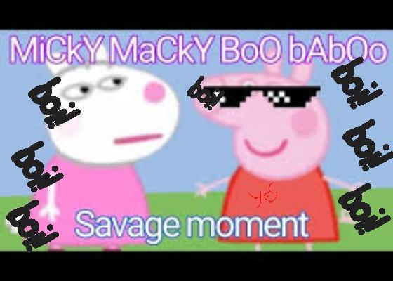 Peppa Pig Micky macky boo ba boo Song HILARIOUS  1