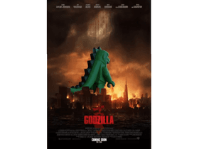 lego godzilla poster