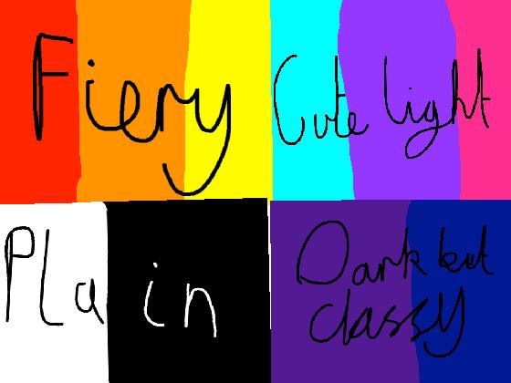 Which set of colours?