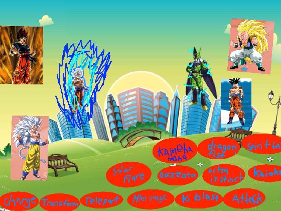 dragen ball z vs cell team