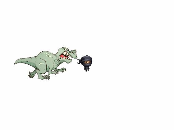 ninja vs dinosaur
