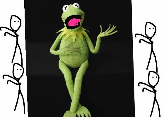 Kermit sings a song