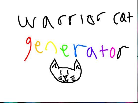 warrior cat generator- advanced