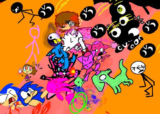 Add your oc getting blobed