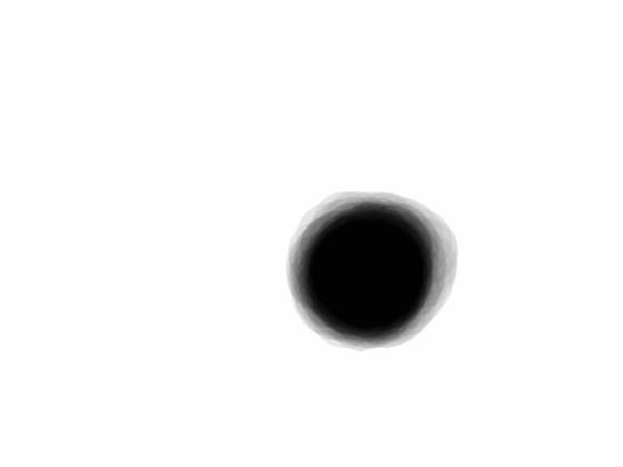 black hole with a spasm 1