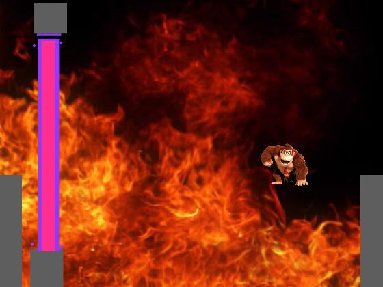 Donkey Kong commit arson