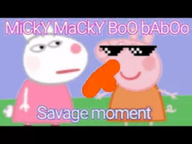 Peppa Pig Micky macky boo ba boo Song HILARIOUS  1 1 1 2