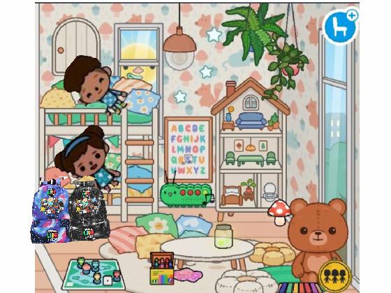 My 2 twins room from toca life world
