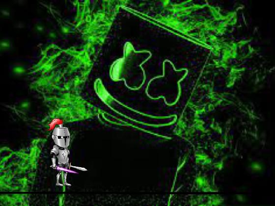 Music marshmallow and guy