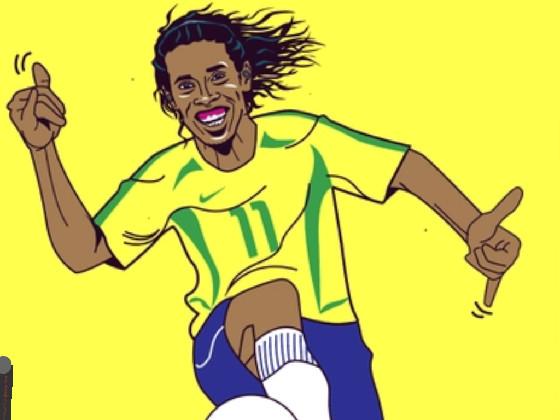 Point at him#Ronaldinho#⚽️ 1 1