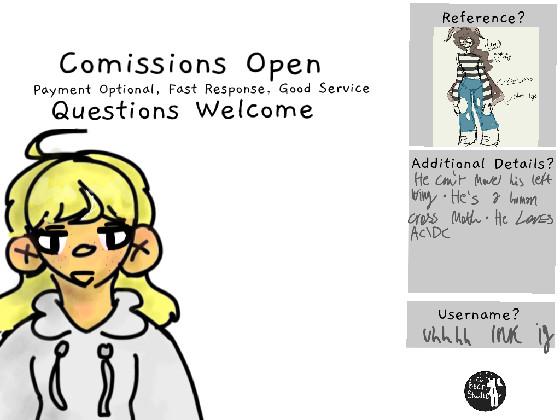 RE: Art Comissions Open