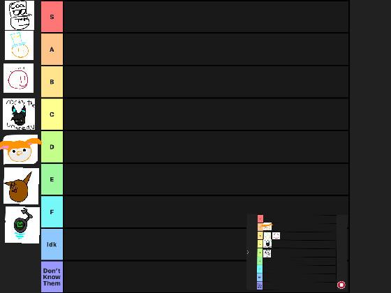 re: Add your oc | Tiermaker 1 1