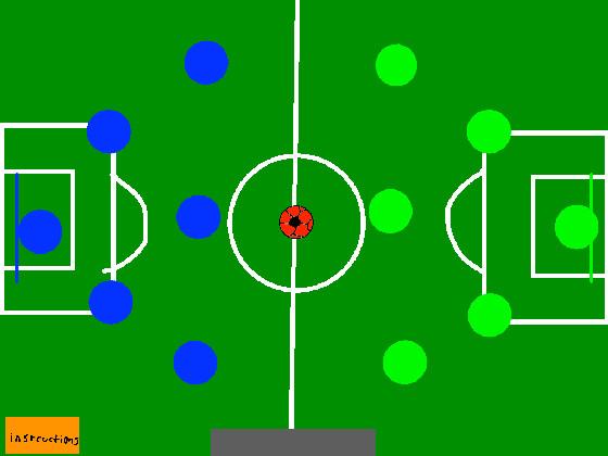 2-Player Soccer Blue vs Green