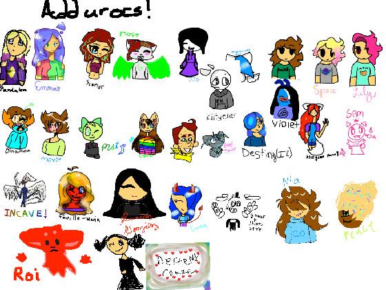 add you’re oc’s :3 1 1 1 1