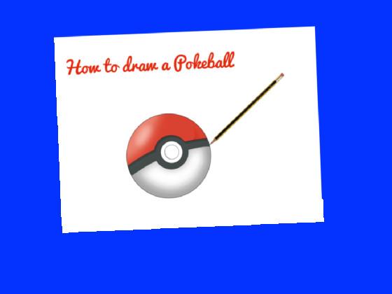 How to draw a Pokèball 1