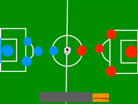 red vs blue soccer game