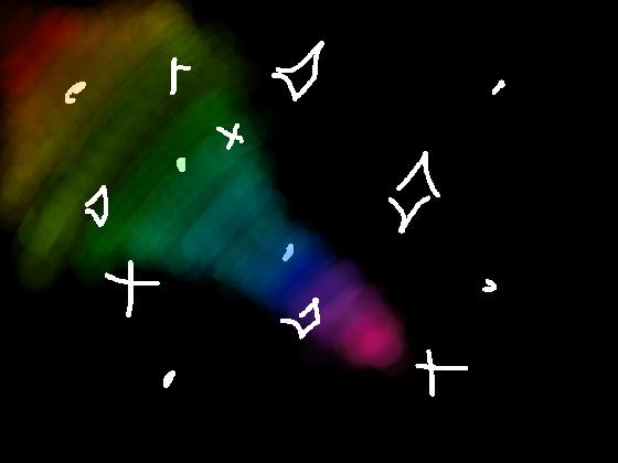 rainbow in space (animation)
