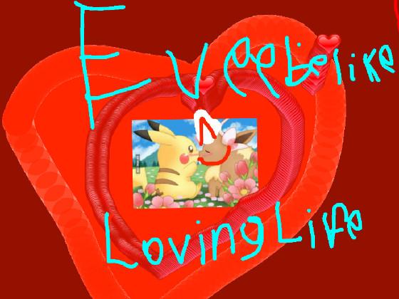 Eevee and Pikachu in love  1