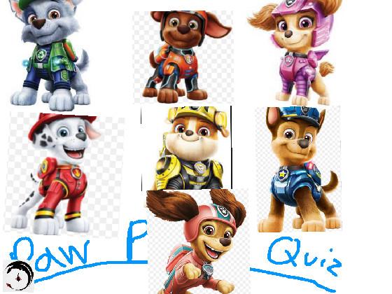 PAW Patrol Quiz 1