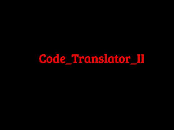 code translator II