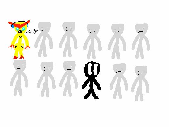 Add your oc as a stickman.