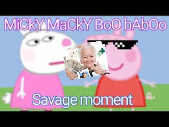 Peppa Pig Micky macky boo ba boo Song HILARIOUS  1 1 1 2 1 1 1 1