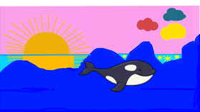 Orca in a Summer Sunset