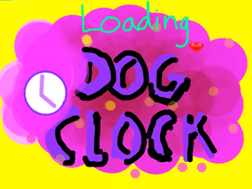 Dog clock  -