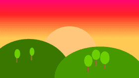 Sunset Scene (Week 2: Create a Summerscape)