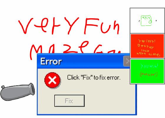 maze game error 