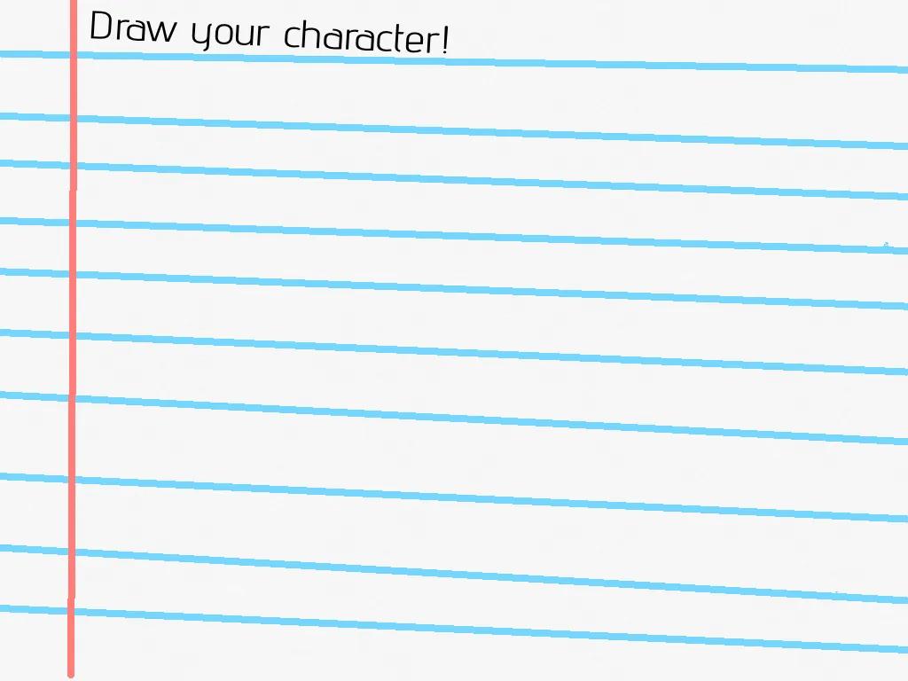 Draw your oc on paper