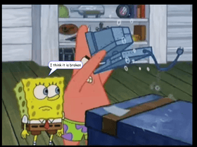 SpongeBob GIF 1 Patrick Destroys a Computer
