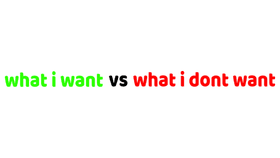 (with ai voice) what i want vs what i dont want