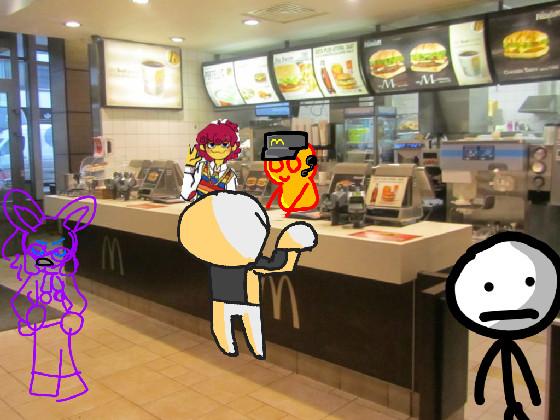 Add ur oc ordering McDonald’s! 1 1 1