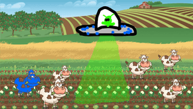Mark The Alien Abducts Cows FULL GAME