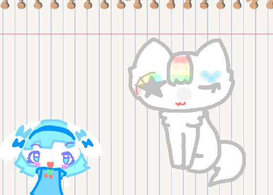 Draw a rainbow cat