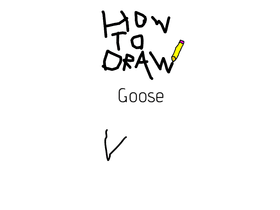 How to draw: Goose