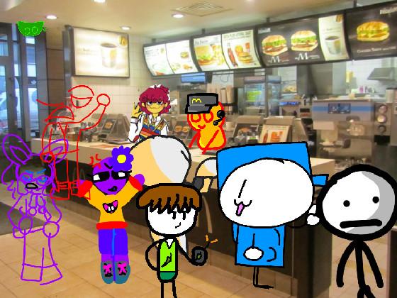 Add ur oc ordering McDonald’s! 1 1
