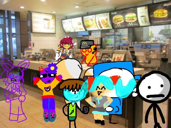 Add ur oc ordering McDonald’s! 1 1