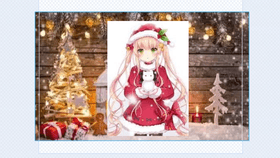 Christmas Anime Girls Happy Holidays And Merry Christmas