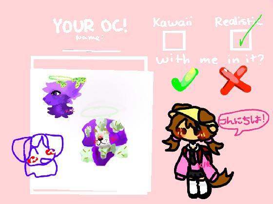 drawing your oc! 1 1 1