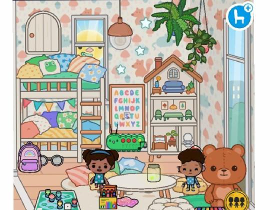 My 2 twins room from toca life world 1