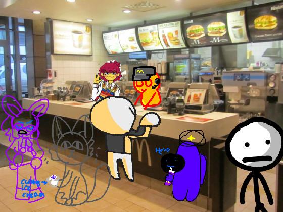 Add ur oc ordering McDonald’s! 1 1 1 1 1
