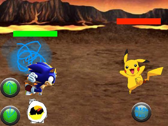 sonic vs pikachu first battle 1