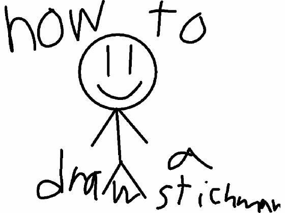 how to draw a stickman