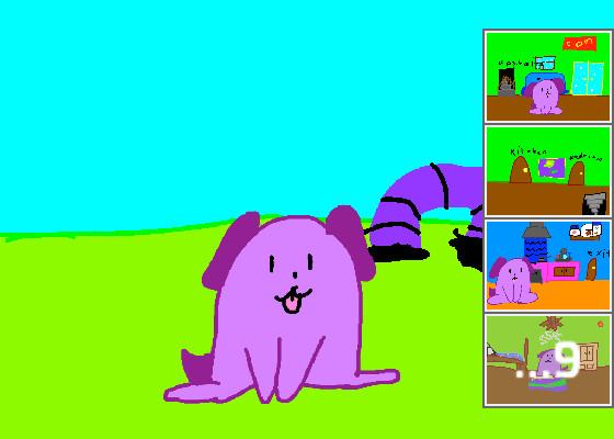My pet purple doggy